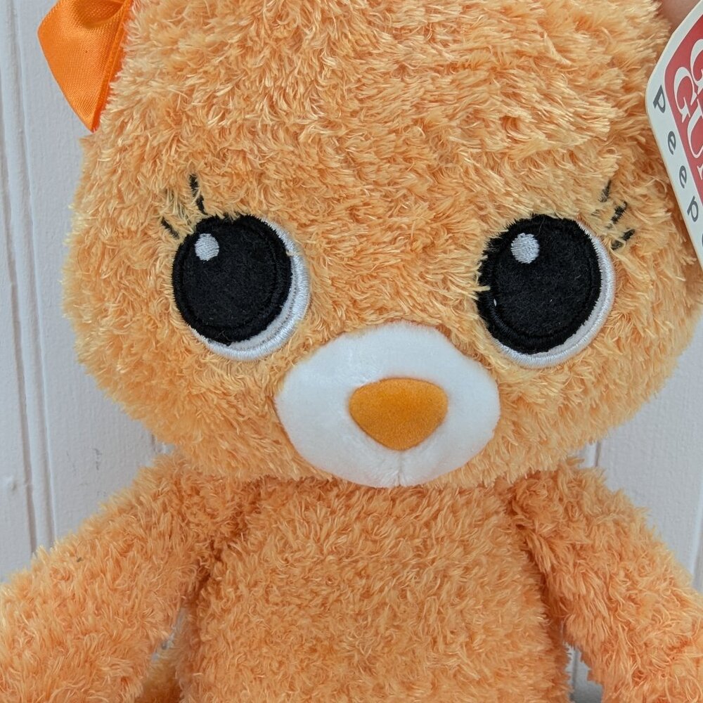 Gund Jeepers Peepers Cat Orange Plush 14" Stuffed Animal 320603 Girl Kitty Tags - Picture 2 of 10